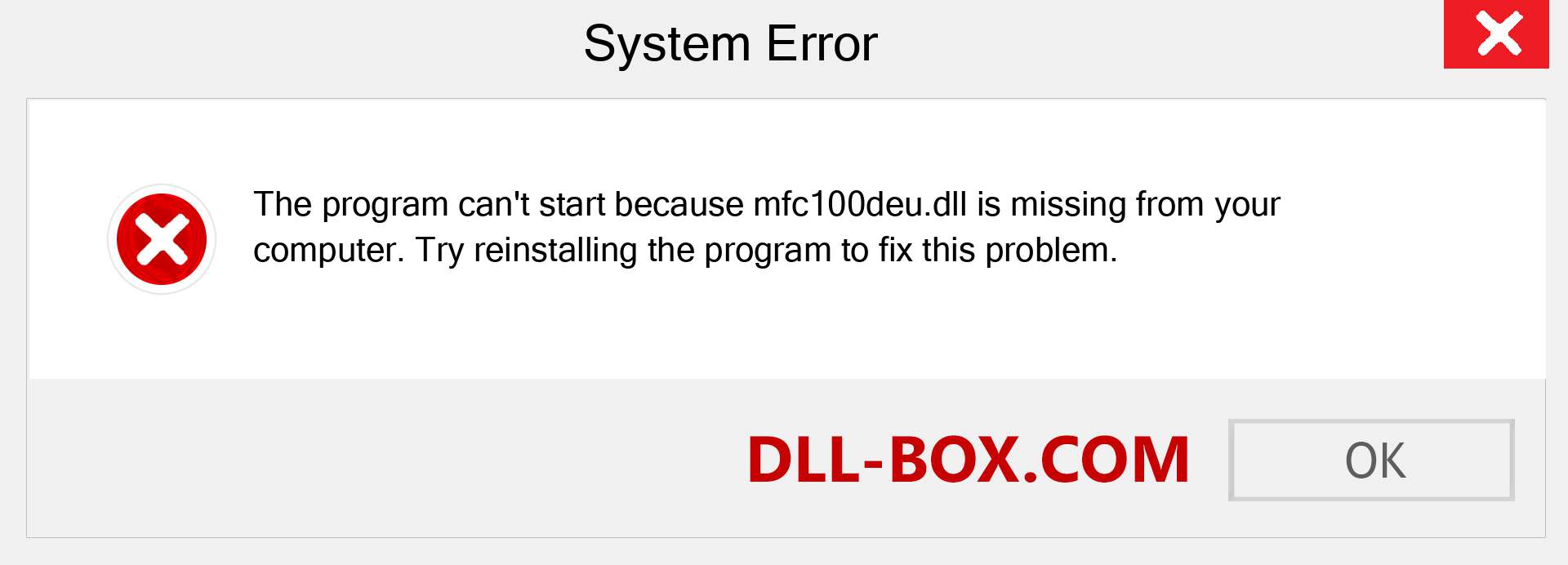  mfc100deu.dll file is missing?. Download for Windows 7, 8, 10 - Fix  mfc100deu dll Missing Error on Windows, photos, images