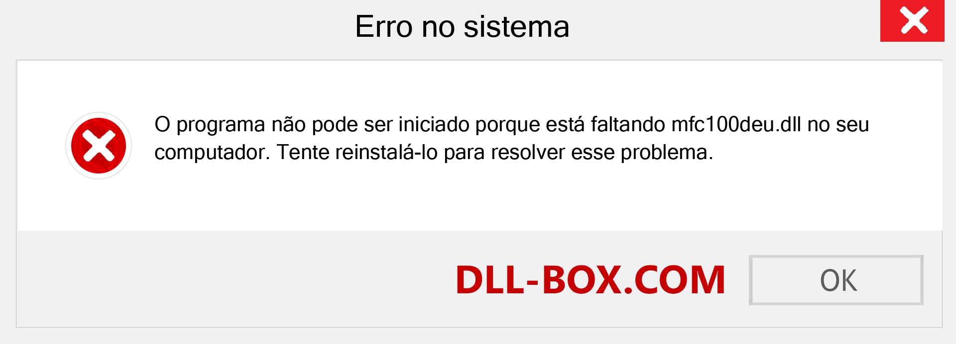 Arquivo mfc100deu.dll ausente ?. Download para Windows 7, 8, 10 - Correção de erro ausente mfc100deu dll no Windows, fotos, imagens